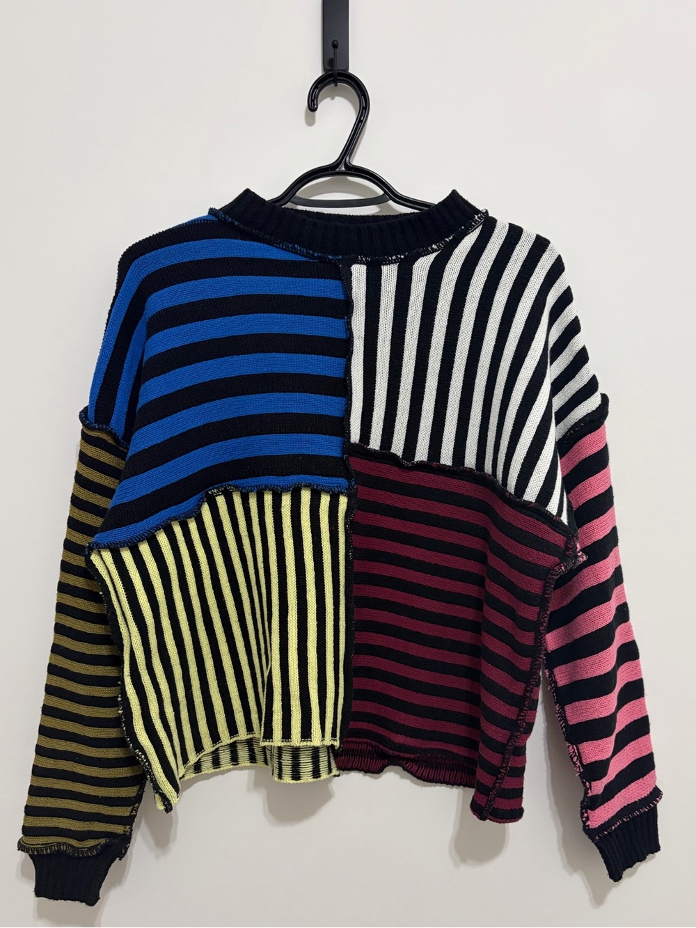 Forever 21 Colorblock Striped Knit Sweater